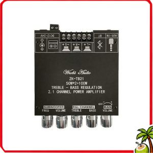 ZK-TB21 Portable Audio Amplifier – High Power 2.1 Channel Bluetooth 5.0 Subwoofer & Stereo Module DIY Audio at Car/Home Audio Use