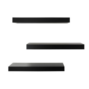 DEcTionS Rak Ambalan Tempel Dinding Minimalis 3 susun 30x12 cm untuk Dekorasi Aesthetic Kamar Rumah