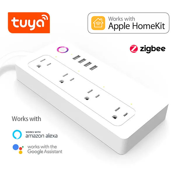 HomeKit Smart Power Strip v2.0 (4 Sockets, 4 USB) Apple Homekit