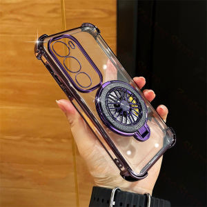 Zaptoc ตัวยึดเครื่องมือวัดการหมุนแบบรวมทุกปลอกอ่อนสำหรับ VIVO Y19s/VIVO Y19s Pro เคสโทรศัพท์ BF01-1ฝาหลังแบบใสสี่มุมป้องกันการตก