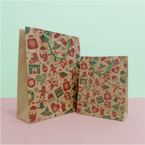Túi giấy Kraft Noel đựng quà. Mã XMAS02