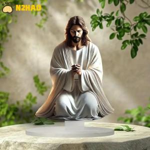 【N2HAO】 2026 New Nativity  Birth Scene Xmas Table Centerpiece Accessory 2D Flat Acrylic For Home Office Decoration Party Ornment