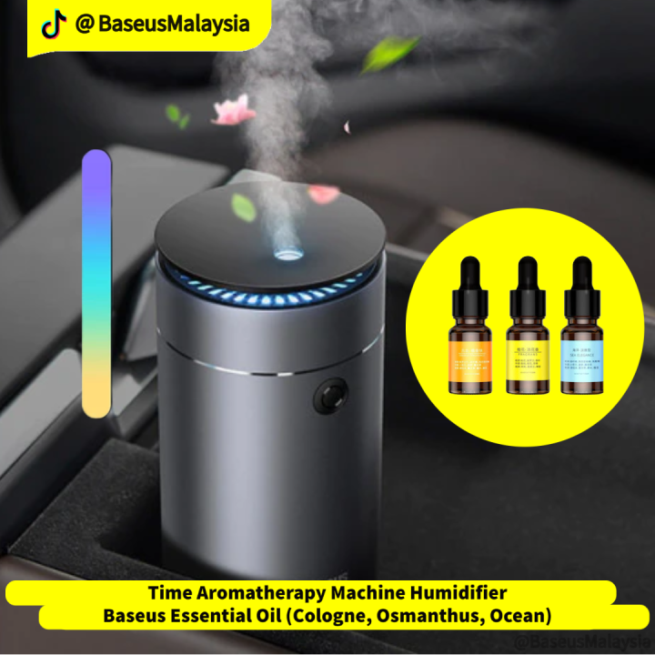 Baseus Malaysia Car Air Humidifier Aroma Essential Oil Diffuser for ...
