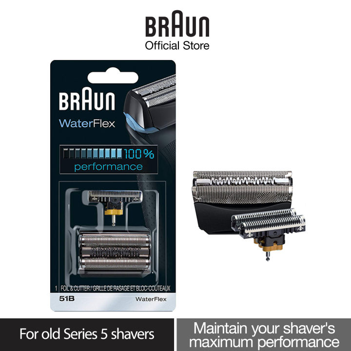 Braun Waterflex 51B Electric Shaver Head Foil & Cutter Replacement Cassette