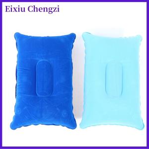 Eixiu Inflatable Air Pillow Bed Sleeping Camping Pillow PVC Nylon Neck Pillow
