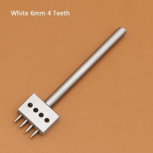 INEXTIN 1Pcs 2/4/6 Răng Dụng cụ đục lỗ da Sách hướng dẫn 4/5/6/8mm Bộ khuôn đột tròn Thép Dụng cụ đục lỗ