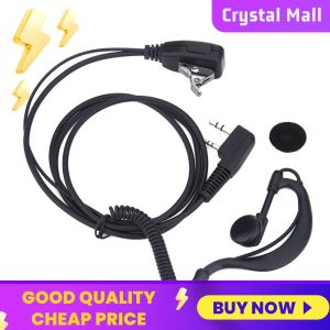 COD [Free Shipping] 2 PIN Earpiece Headset PTT MIC Interphone Earphone Earpiece 1M Walkie Talkie Earbud Walkie Talkie Headphone for Baofeng UV5R BF-480/490/320/V6