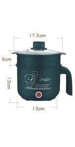 DAILYGO Mini Rice Cooker Multi-function Cooker 1.8L Non-stick Inner pot Electric Heating Pot
