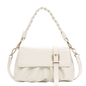 NEWLAN BB011 Tas Bahu Wanita Sling Bag Warna Solid Elegan Kulit PU Syal Sutra Wanita Import Tas Bahu Wanita Sling Bag Warna Solid Elegan Kulit PU Syal Sutra Wanita Import