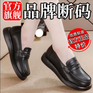 Free Shipping Spring Soft-Soled WomenS Shoes Flat Nurse Shoes New Loafers Fashionable Work Shoes WomenS Flats