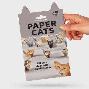 50pcs DIY Cats & Dogs Origami Set | Paper Animal Folding Craft | Kids Creative Toy & Desk Decoration