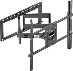 KRUZO NB SP5 Heavy Duty TV Wall Mount Double Arms Articulating Swivel TV Bracket for Most 75”-100" inch LED LCD OLED TVs VESA