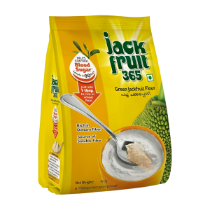 Jackfruit365 Green Jackfruit Flour 400g - Helps Control Blood Sugar Rich in Dietary Fiber Source of Soluble Fiber Halal 100% Green Jackfruit Neutral Taste jack fruit flour