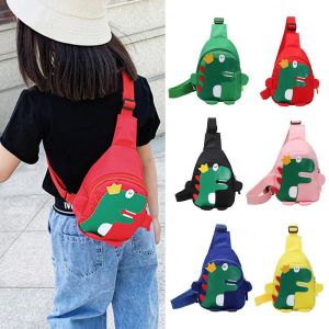 GCZ13 Breathable Comfort Cartoon Childrens Bags Cross-body Running Bags Bag Accessories Baby Harness Outdoor Backpack Outdoor Travel Backpack Childrens Messenger Bag Dinosaur Chest Bag