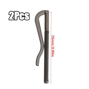 ​2Pcs Metal Bifold Money Clip Bar Wallet Replace Parts Spring Clamp Cash Cheque Holder 75mm​