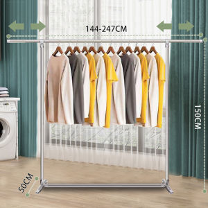 【5 Tiang】Jemuran Stainless Steel Jemuran Baju Lipat Anti Karat Kuat Jemuran Pakaian Jemuran hanger 240cm Tempat Jemuran Baju Portable Tanpa Instalasi