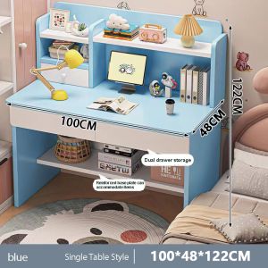Table for Study Kids Modern Minimalist Computer Desk Study Table Desk top Home Small Bookshelf Writing Combination Desk