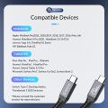 ORICO Thunderbolt 4 usb4 Loại-C Cáp pd100w kép sạc nhanh 40gbps truyền dữ liệu 8K 60Hz video nylon bện cho MacBook Samsung 0.3m/0.8m/2M. 