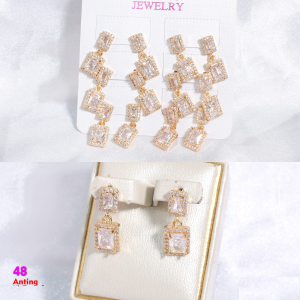 ANTING STUD WANITA MODEL TERBARU ANTING ANTING AX48