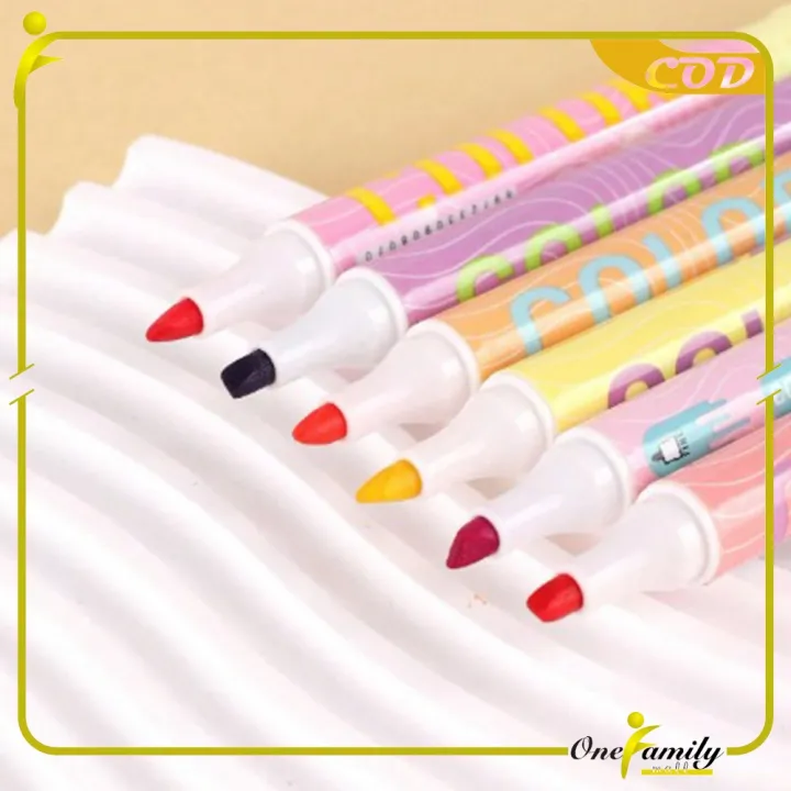 ONE-A114%20Highlighter%20Pastel%202%20Sisi%20Isi%206pcs%2012%20Warna%20/%20Spidol%20Penanda%20Teks%20Set%20Alat%20Tulis%20Sekolah%20-%20Image%209