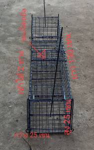 กรงดักพังพอน ดักอีเห็น และสัตว์อื่นๆ สลักแบบเหยีบ มีช่องใส่เหยื่อตรงกลาง เข้าได้ 2 ทาง กว้าง 25 เซน สูง 25 เซน ยาว 130 เซน กรงแข็งแรงใช้งานง่ายไดีผลดี