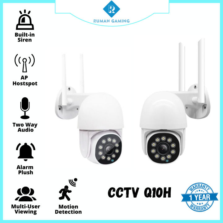 CCTV Wifi V380 IP Kamera -CCTV Wifi Q10H PTZ Outdoor V380 / Waterproof ...