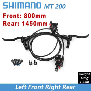 Original Shimano BR-MT200 Brake MTB Hydraulic Disc Brake 800mm/1400mm/1450mm Bicycle Electric Left Front Right Rear Bike RT86 Brake Set Compatible M315 Bike Parts