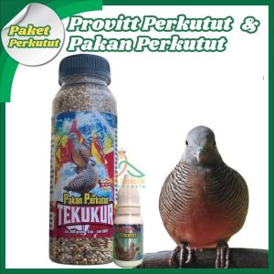 [Paket Hemat Perkutut]Gacor Provitt Suplemen Perkutut 10ml + Pakan Perkutut Tekukur 200g