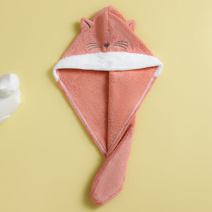 (MTD05) Khăn quấn tóc mũ trùm đầu thấm nước làm khô tóc hình con mèo