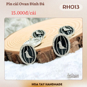 Pin Cài Ovan Đính Hạt RH013 – Tinh Tế & Sang Trọng