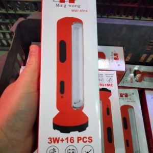 Đèn Pin LED Siêu Sáng Ming Wang 3W+16 PCS Đèn Tiết Kiệm Pin Cáp Cắm USB - 1 Năm Bảo Hành