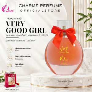 [Tặng chai 10ml] Nước hoa Nữ Charme Very Good Girl 100ml quyến rũ hiện đại xịt có nhũ kim tuyến