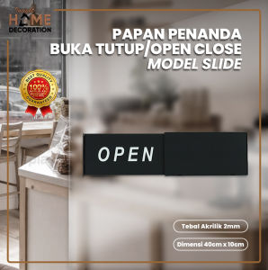 Sign Board Buka Tutup Toko Open Close Toko Store Kasir Customer Service Kantor