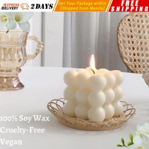 ❤️❤️❤️【Kores INS Cube Candle】Cube Wax Fragrance Candle Bougie Rose Scented Candles Home Geometric Decoration Cube Wax Fragrance Candle Magic-Cube-Candle
