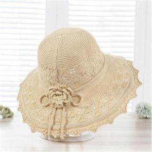MUQZI Bowknot Women Sunscreen Hats Wide Brim Breathable Summer Beach Hats Simple Fashion Large Brimmed Bucket Hats Fisherman