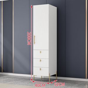 [Cozy ]Wardrobe Modern Simple Small Wardrobe Nordic Light Luxury Wardrobe Sliding Door
