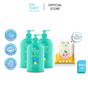 [Kids/Bundle] Suu Balm Kids Creamy Head To Toe Wash (Soothing & Gentle) | Eczema Itchy Dry or Sensitive Skin
