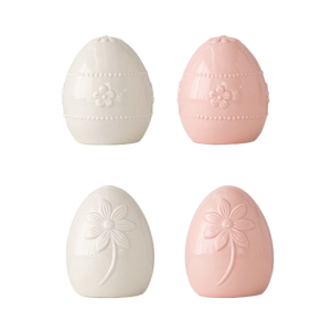 Elegant Ceramic Easter Eggs For Seasonal Home Accent Beautiful Easter Basket or Bowl Fillers for Tables Mantels Shelf