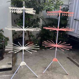 RAK JEMURAN LEON HANDUK/ JEMURAN PAKAIAN BAYI/ KAOS KAKI/ KAIN/ RAK GANTUNG BERDIRI/ JEMURAN PRAKTIS TRIPOD HANGER LAUNDRY