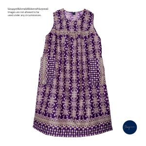 NEW ชุดนอนกระโปรงแขนกุด LXLXXL3XL ผ้า Cotton 100g. นุ่มสบาย ดอกไม้