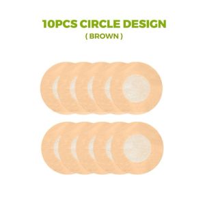 10pcs /Pack Women Disposable Invisible Nipple Tape Cover Bra Tape for Women Nipple Patch Sticker