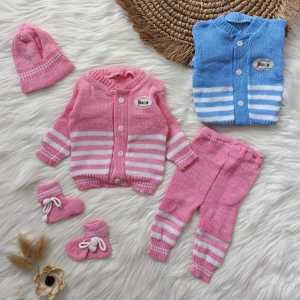 Setelan Bayi Hangat 4 in 1: Aksesoris Bayi & Desain Nyaman