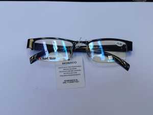 NEW kacamata Baca Plus Super Fokus fream setengah bingkai lensa standar optik pria dan wanita fream besi free kotak dan kain Lap