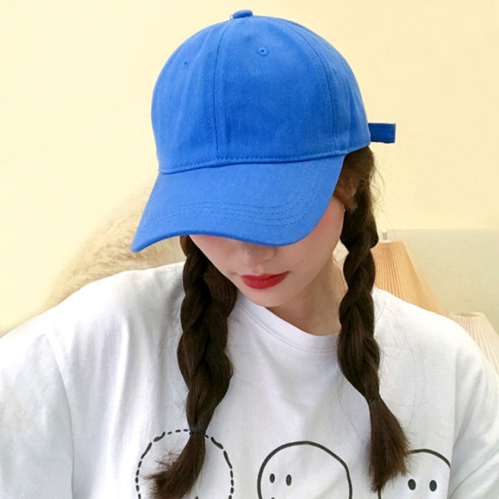 Korea Fashion Plain Unisex Cap Men Women Running Jogging Hiking Sports Casual Outfit Gear Hat Topi Fesyen 帽子