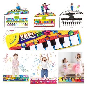 Musical Toys Baby Playmat Make Play Music Easy Electronic Piano Mat Animal Instrument Touch Play Blanket Funny Birthday Gifts for Kids
