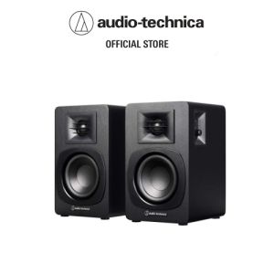 Audio-Technica AT-SP3X Bookshelf Speakers - Compact Design Powerful 3W Output 80-18000Hz Frequency Response Lightweight Perfect for Home Audio Setup