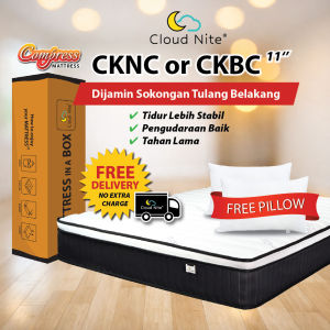 Cloud Nite 11" Pocket Spring Mattress – Vacuum Compressed Roll Packed