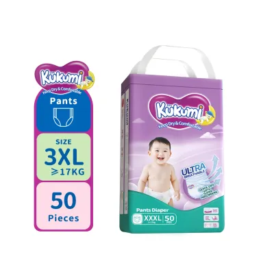Kukumi Diaper Pants 50pcs XXXL Super Absorbent And Breathable Pull-up Pants