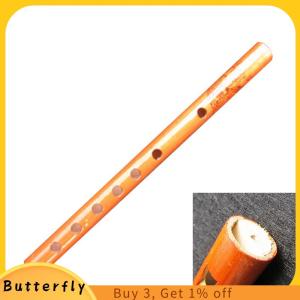 Butterfly แบบดั้งเดิม6หลุมไม้ไผ่ขลุ่ยคลาริเน็ตนักเรียนเครื่องดนตรีไม้ AU