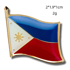 5pcs Philippine Flag Pin Pinoy Pride Filipino Flag Crystal Drop Gum Badge Broochbadgetourist Souvenir